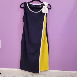 Glamour Size 10 Elegant color block dress
